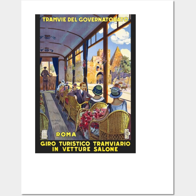 Vintage Travel Poster Italy Tramvie Del Governatorato Wall Art by vintagetreasure